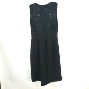 VALENTINO Roma Black Virgin Wool Dress